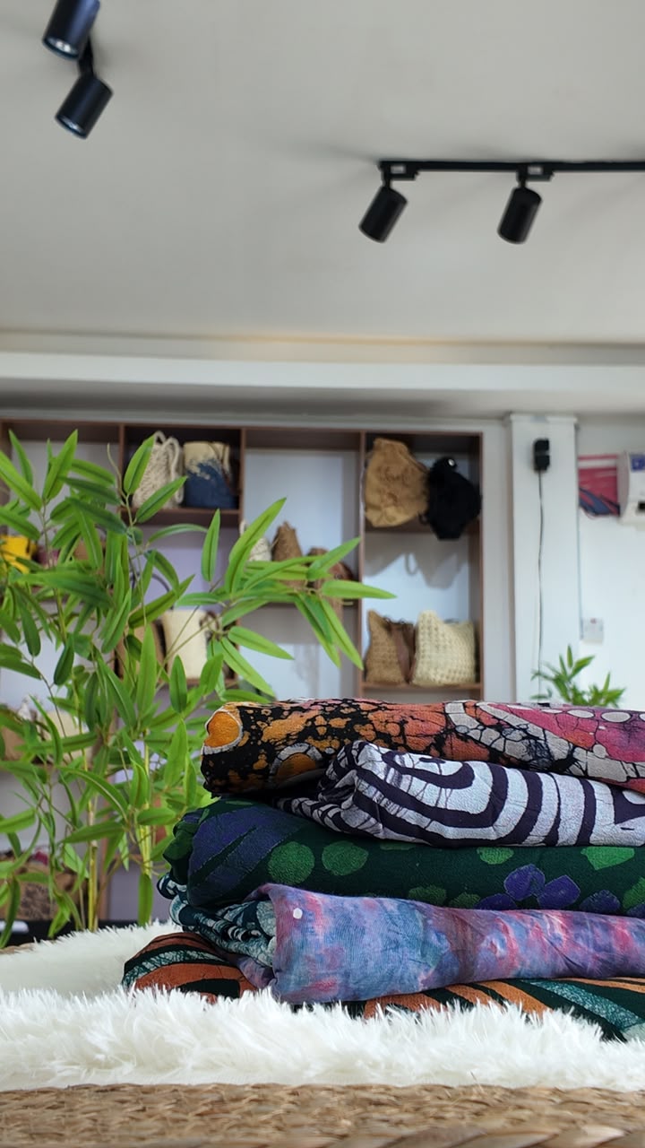 Just Adire piece worn by the JA community